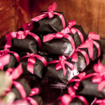 Convidados recebem delicados bem-vividos